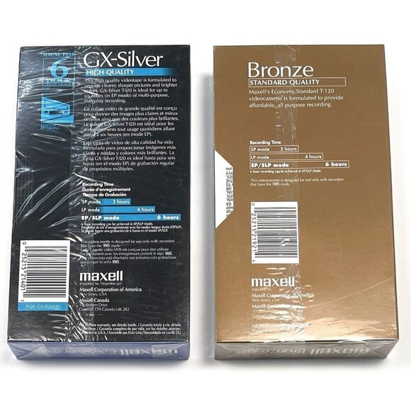 Lot 16 T-120 Blank 6hr EP VHS Videocassette SONY POLAROID RADIOSHACK JVC NIP NEW - Picture 11 of 15